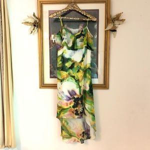Emma & Michelle tropical watercolor dress 10
